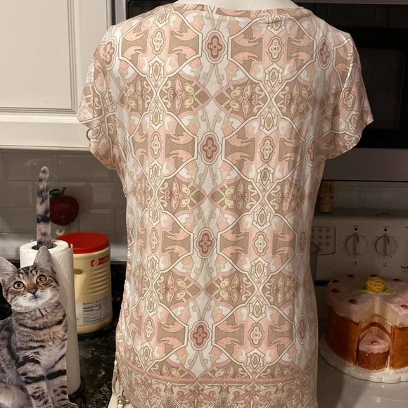 Z womens Ruby Rd. Casual stretch cap sleeve regular size top XL - Picture 3 of 5